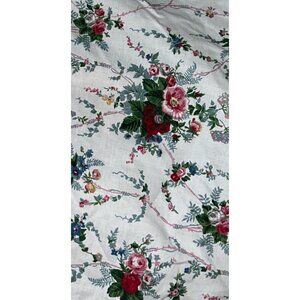 VTG Ralph Lauren Blaine Floral QUEEN Fitted Sheet 100% Cotton Made In USA EUC